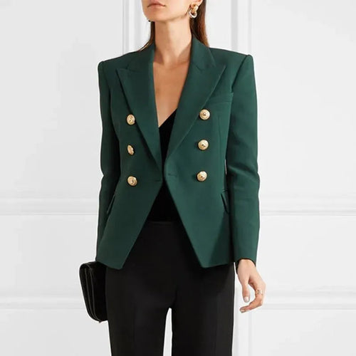 Drune | Dunkelgrüner Blazer Damen - Lässig - Einfarbig