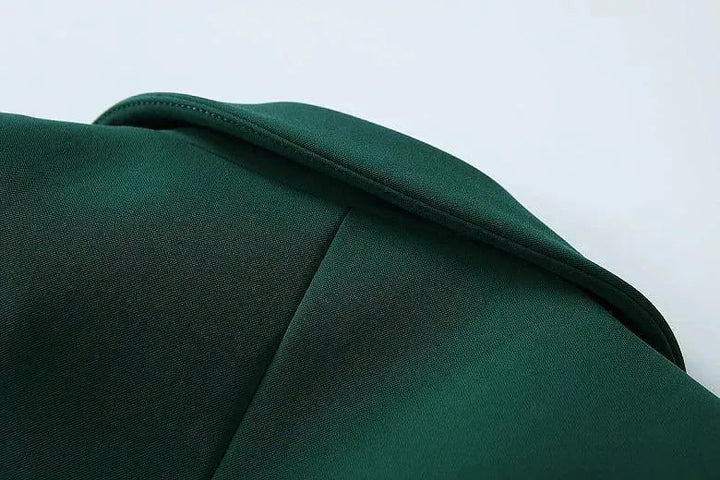 Drune | Dunkelgrüner Blazer Damen - Lässig - Einfarbig