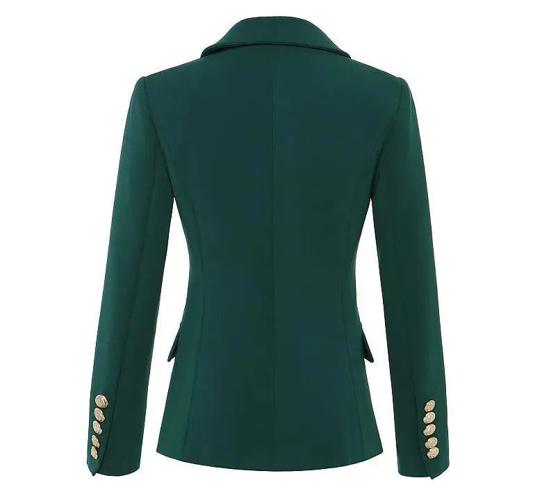 Drune | Dunkelgrüner Blazer Damen - Lässig - Einfarbig