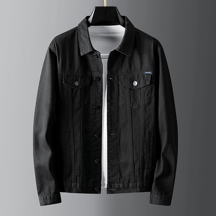 Drune | Denimjacke Klassischer Button up Brust & Paspeltaschen Robuste Freizeitkleidung