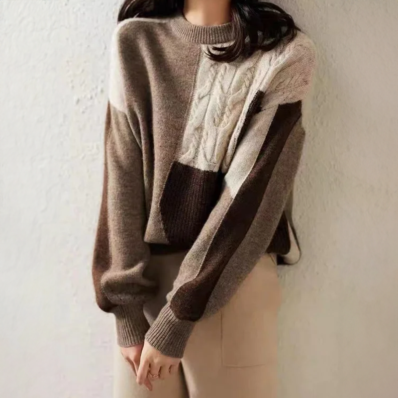 Drune | Bequemer Langarm Rundhals Pullover