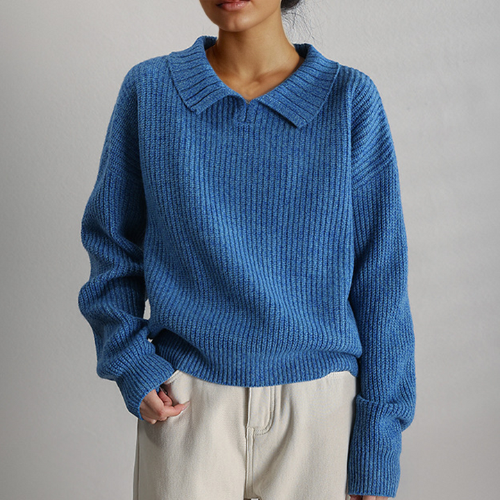 Drune | Strick Lockerer Pullover mit Langen Ärmeln