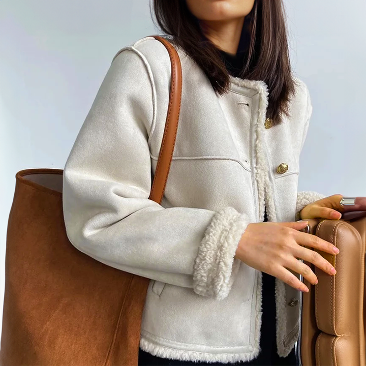 Drune | Vintage Wildlederjacke - Warmer und Bequemer Schnitt