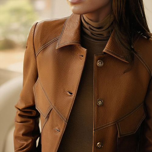 Drune | Elegante Braune Jacke für Frauen