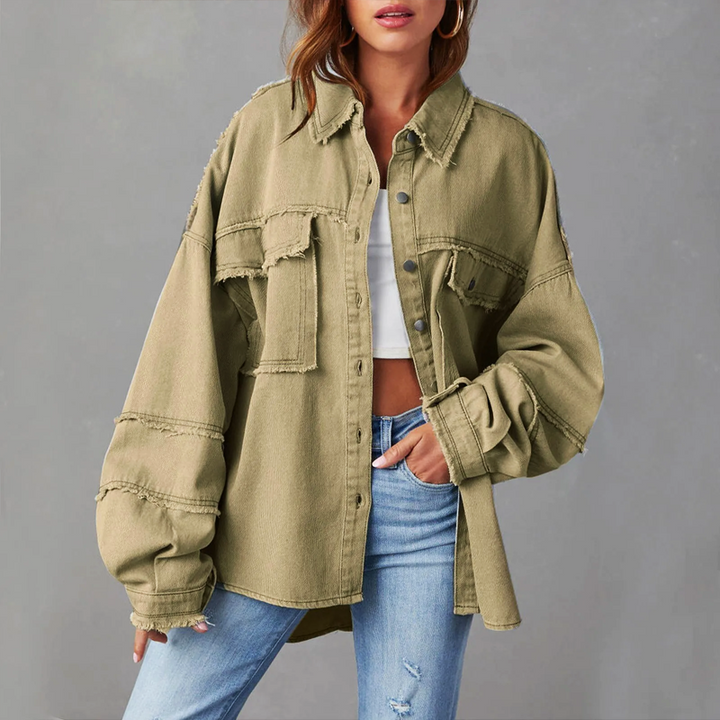Drune | Modische vibrierende Denimjacke für Frauen