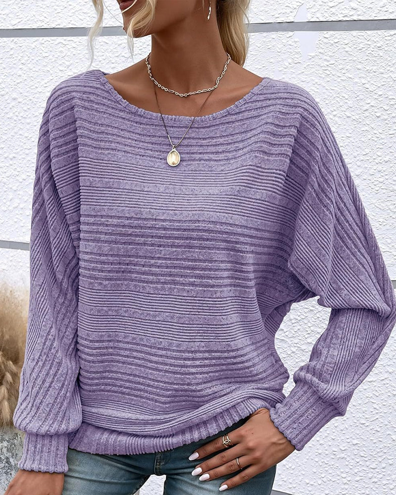 Drune | Langarmshirt mit Rundhals und Streifen