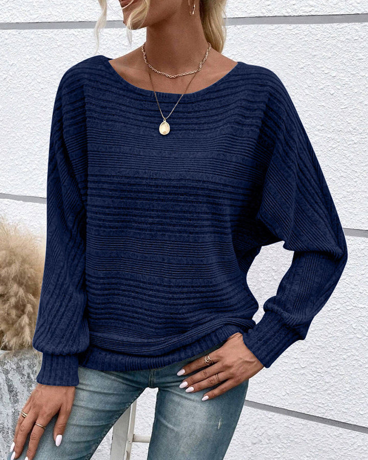Drune | Langarmshirt mit Rundhals und Streifen