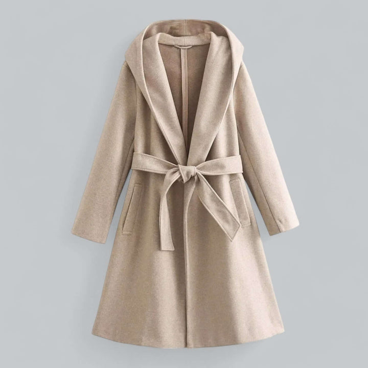 Drune | Damen Kapuzen Lang Trenchcoat
