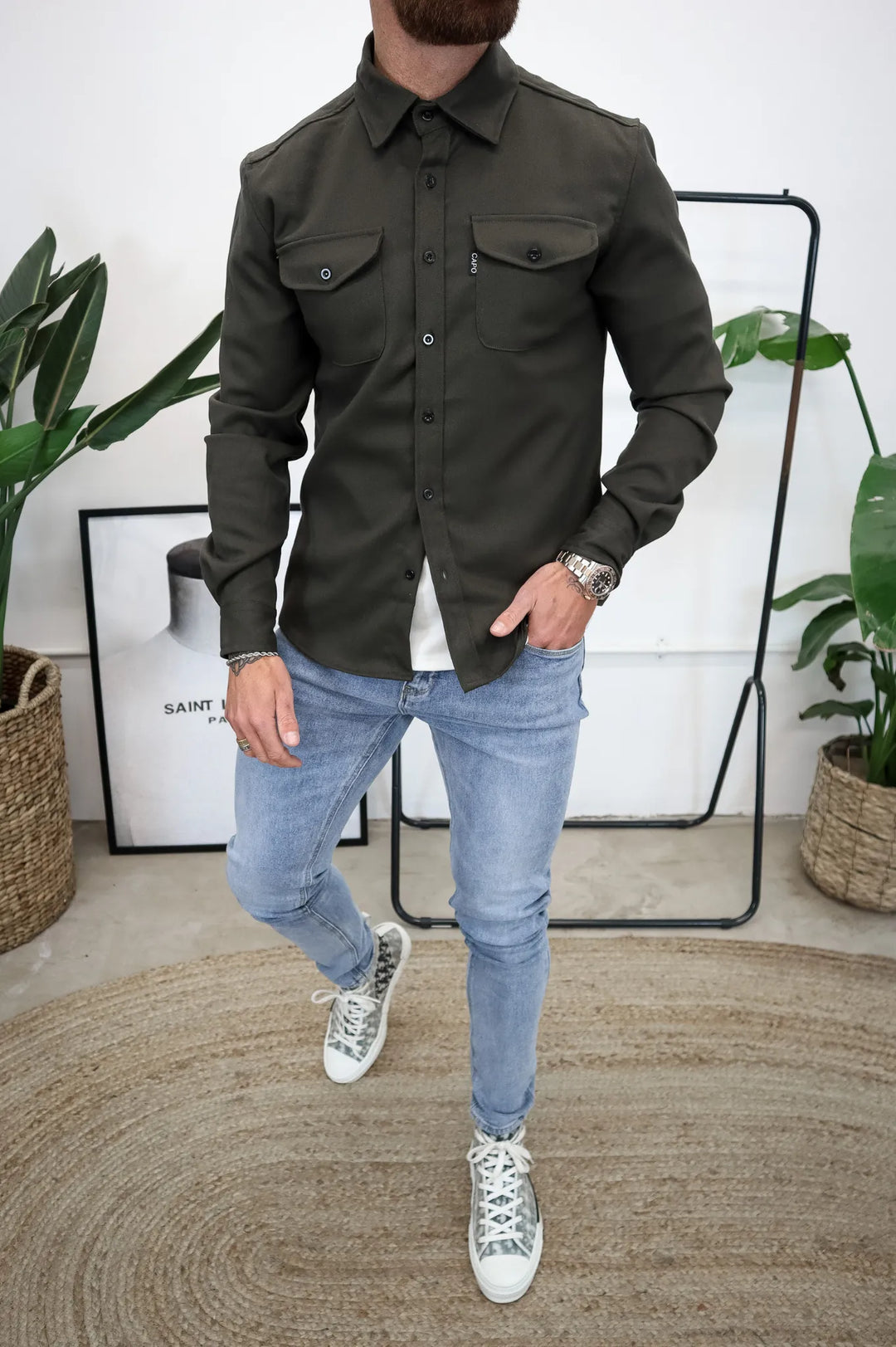Drune | Button Down Hemdjacke