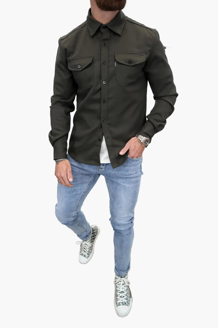 Drune | Overshirt Jacke - Modernes, Vielseitiges Hemdjacke für Alltag und Freizeit