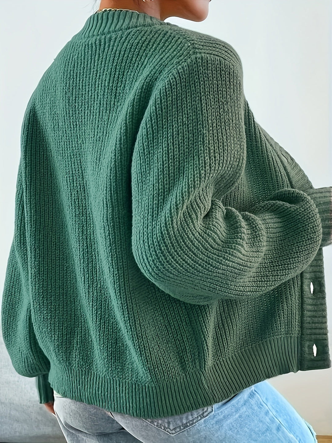Drune | warmer Strickwaren-Woll-Sweater-Cardigan für Damen - Ideal für jede Jahreszeit