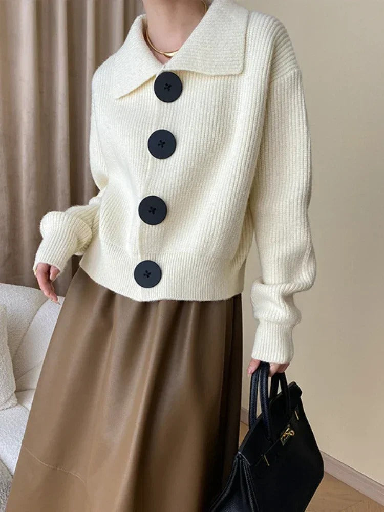 Drune | Elegante Strickjacke mit Knöpfen