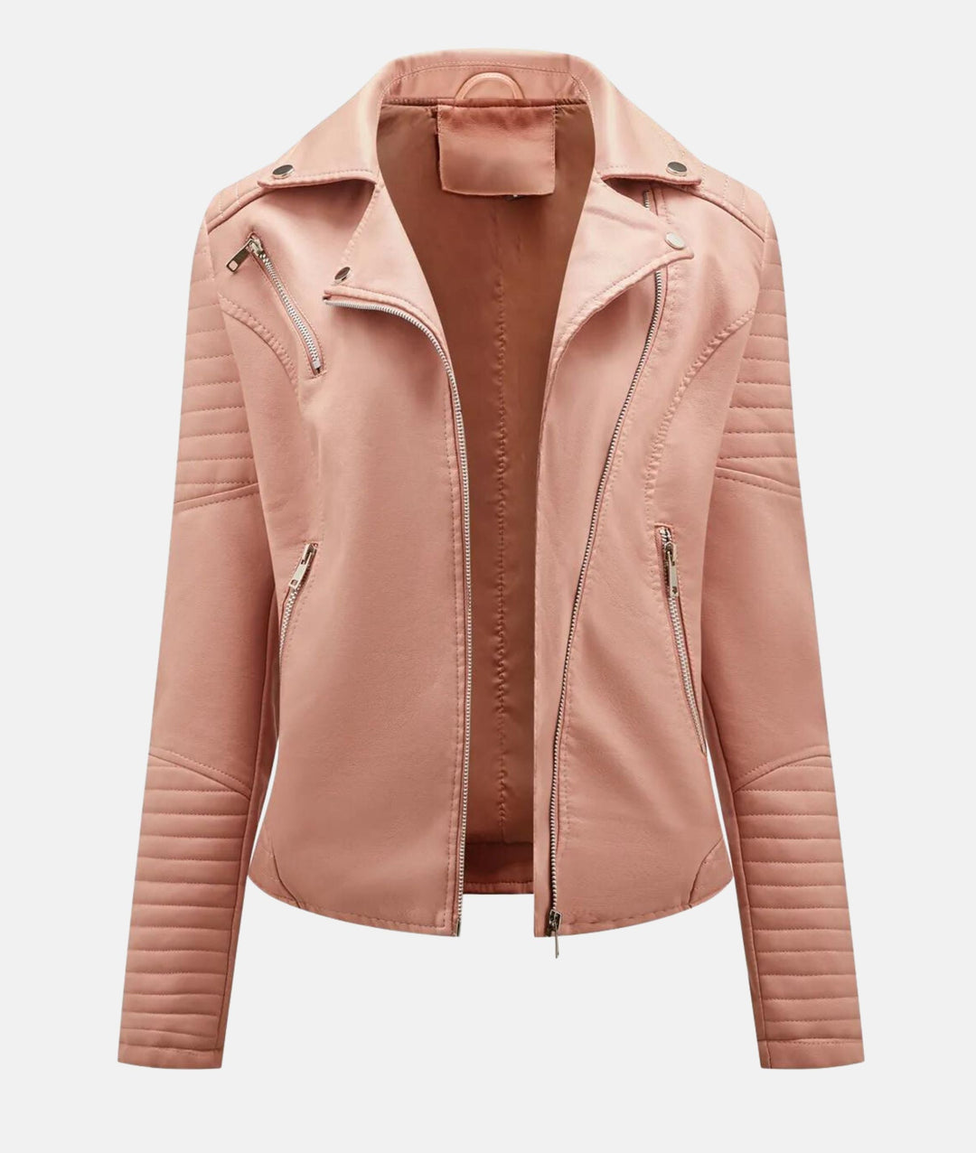 Drune | Stylish women's biker jacket made of faux leather