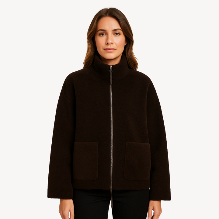 Drune | Damen Bequeme Zip-Up Fleecejacke
