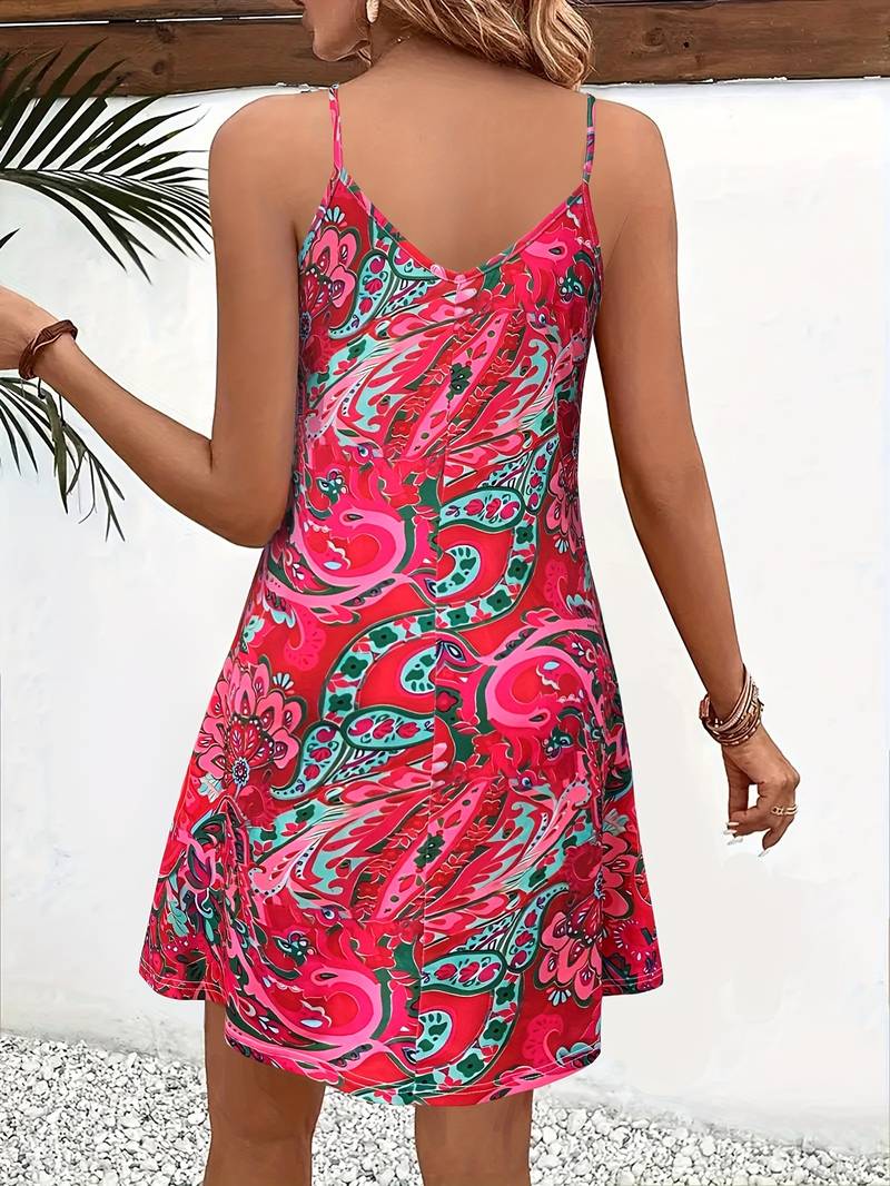 Drune– Ärmelloses Cami-Kleid Im Urlaubsstil