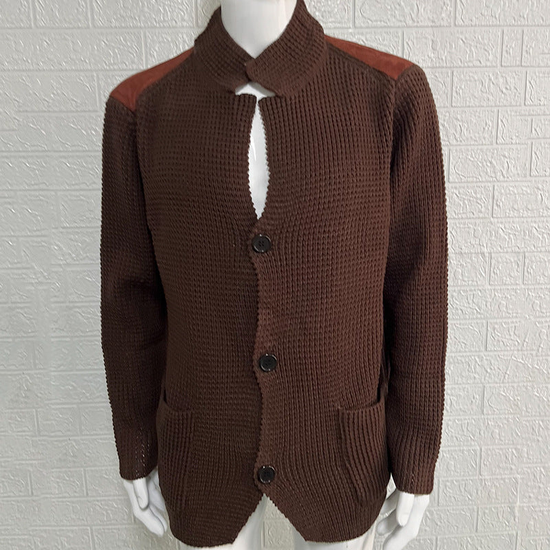 Drune | Strickjacke mit Stehkragen