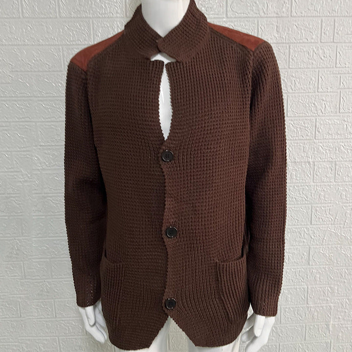 Drune | Strickjacke mit Stehkragen
