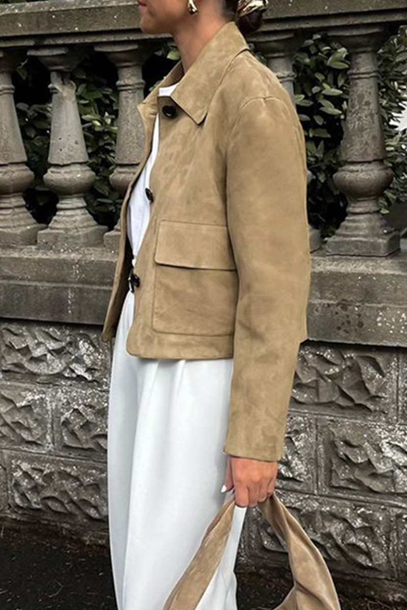 Drune | Casual jacket with button-through shirt collar
