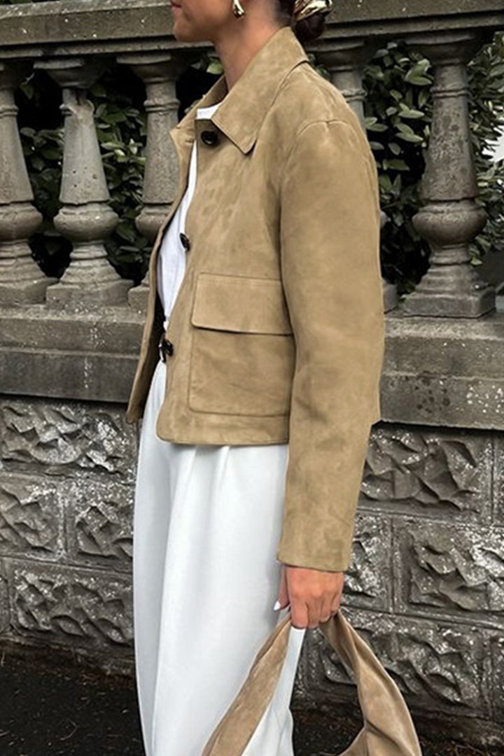 Drune | Casual jacket with button-through shirt collar