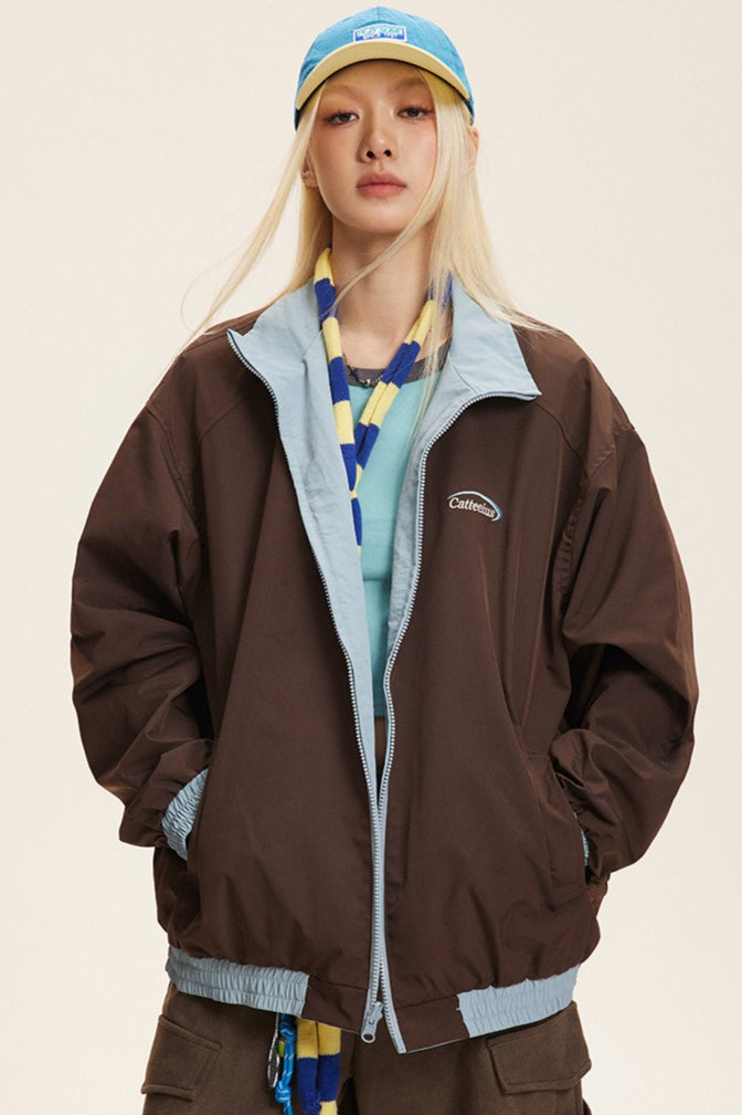 Drune | Stehkragen Farbkombination Jacke
