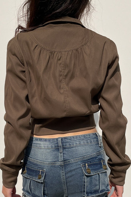 Drune | Gürteltaschenjacke mit Reißverschluss