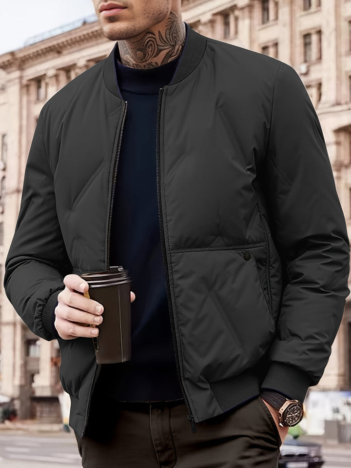 Drune | warme Winterjacke mit Fleece-Futter und Taschen für Männer - Perfekt für Outdoor-Aktivitäten