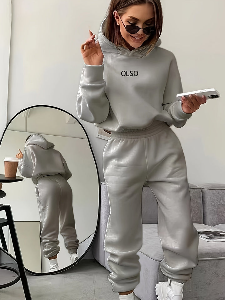 Drune | Oslo Damen Set – Zweiteiliges Set aus Kapuzenpullover und Sweatpants für lässigen Stil und maximalen Komfort.