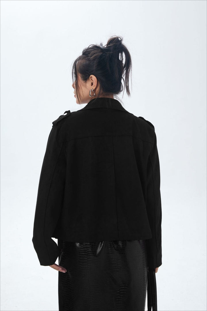 Drune | Offene Front Bikerjacke