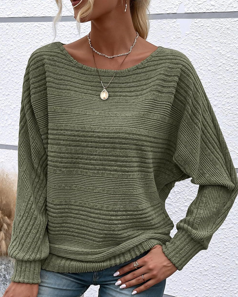 Drune | Langarmshirt mit Rundhals und Streifen