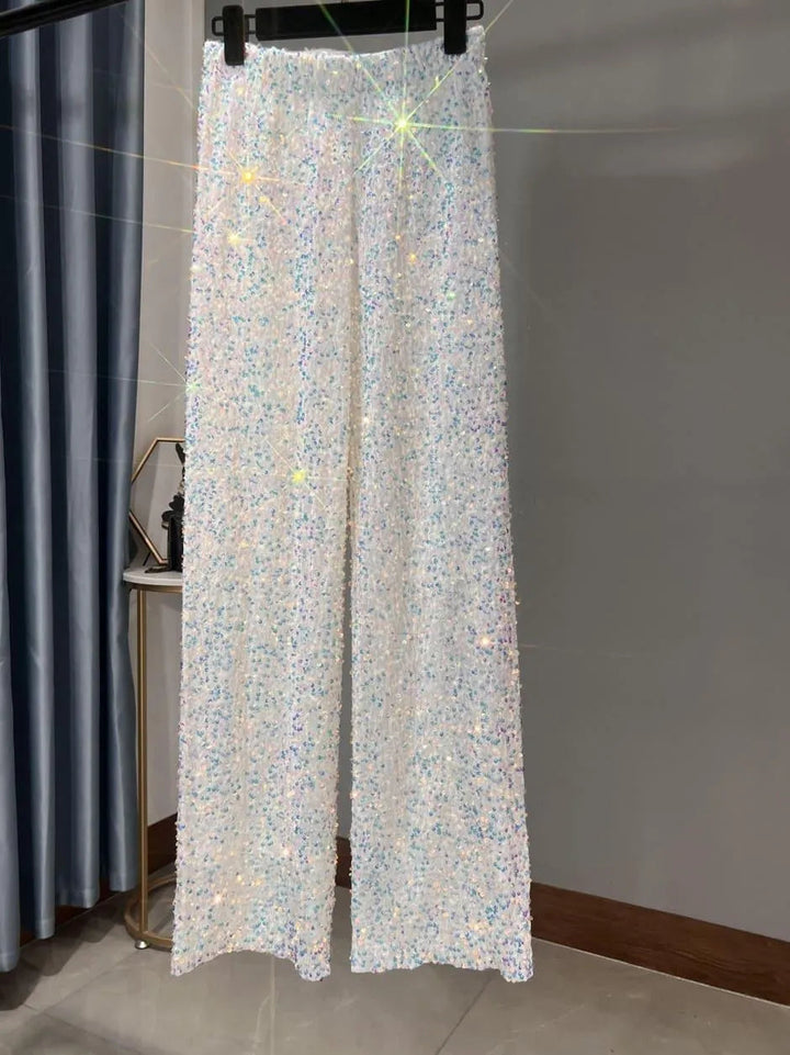 Drune | Weite Sonnenhose mit Pailletten