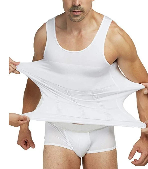 Drune | Schlanke Passform Kompression Body Shaper mit Bauchkontrolle und Unsichtbarem Unterhemd Design