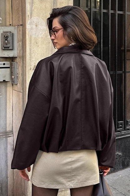 Drune | Retro Biker Lederjacke
