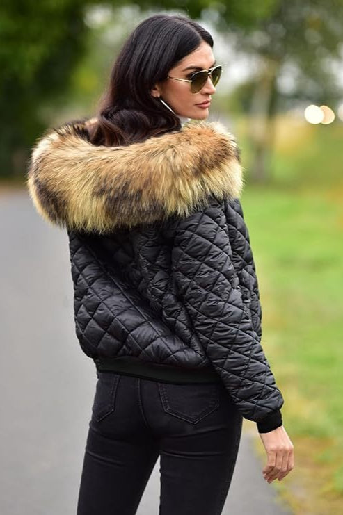 Drune | Lässige Kapuzen-Pufferjacke