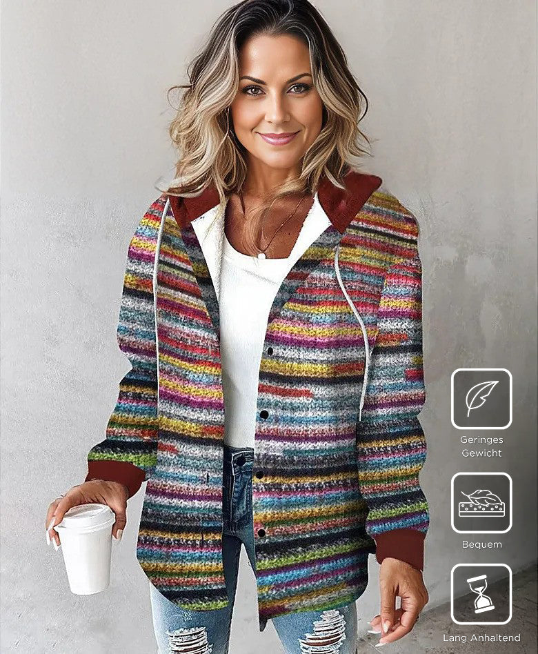 Drune | Eleganter Kapuzenpullover mit Druck Oberbekleidung