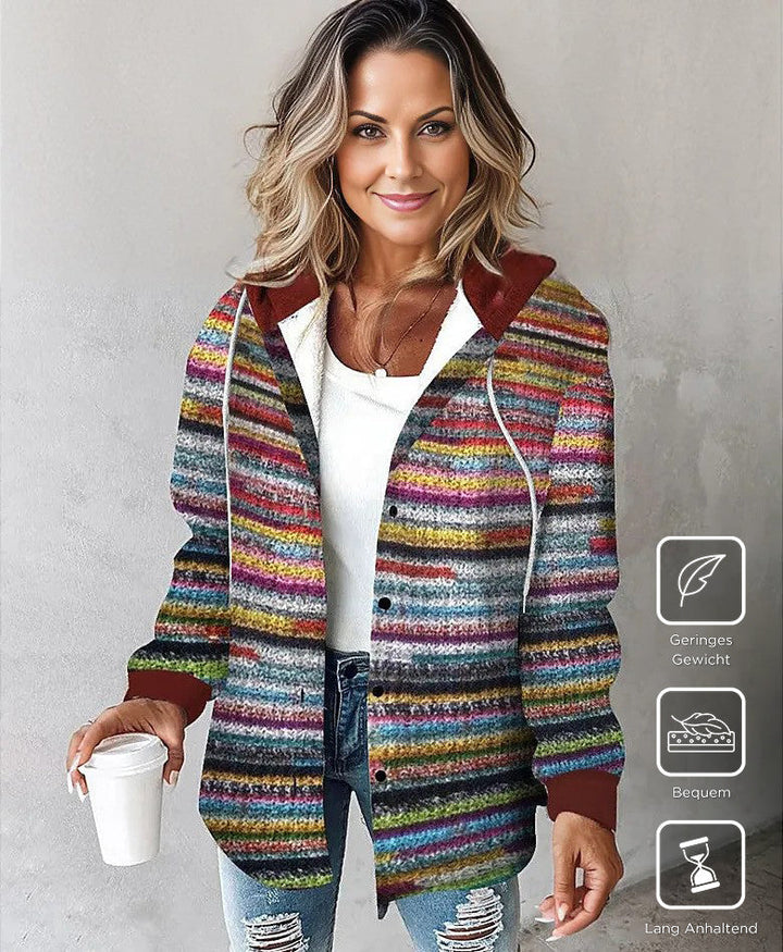 Drune | Eleganter Kapuzenpullover mit Druck Oberbekleidung