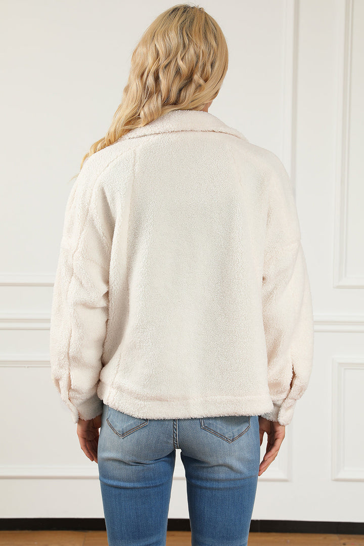 Drune | Weiche Teddyjacke mit Taschen Komfortabel und Trendy Perfekt Für Den Alltag