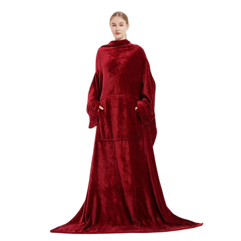 Drune | Tragbare Fleece-Decke mit Tasche