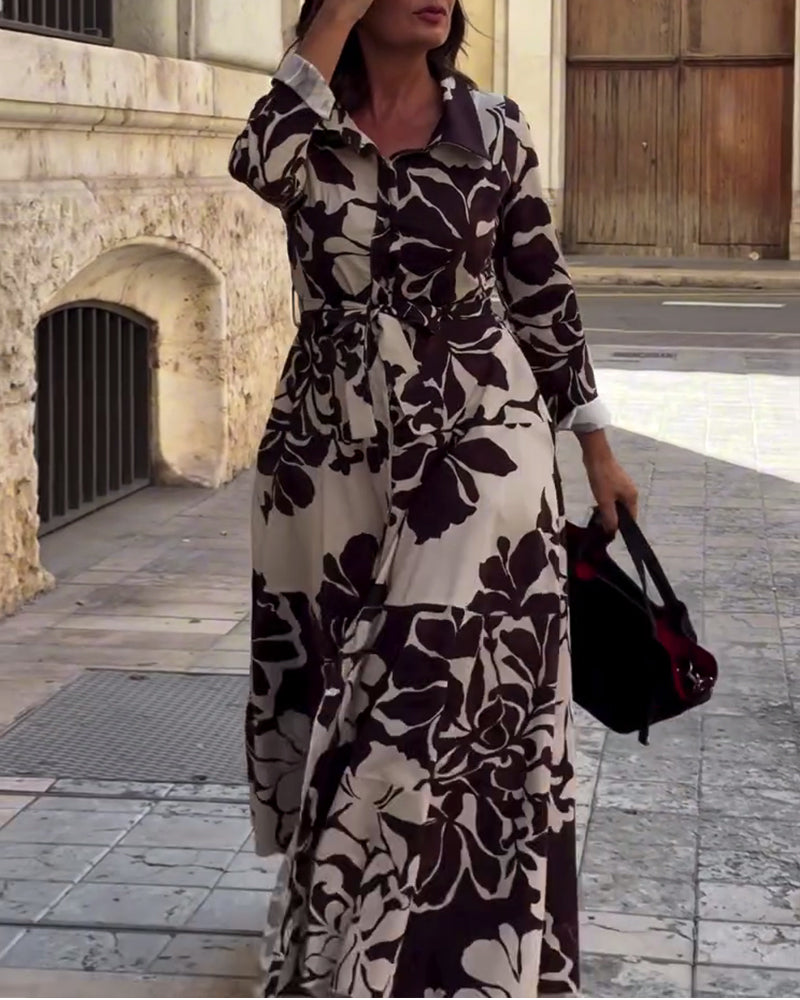 Drune | Revers Blattdruck Maxi