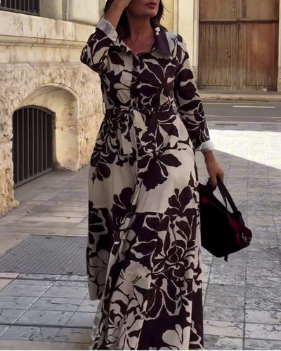 Drune | Revers Blattdruck Maxi