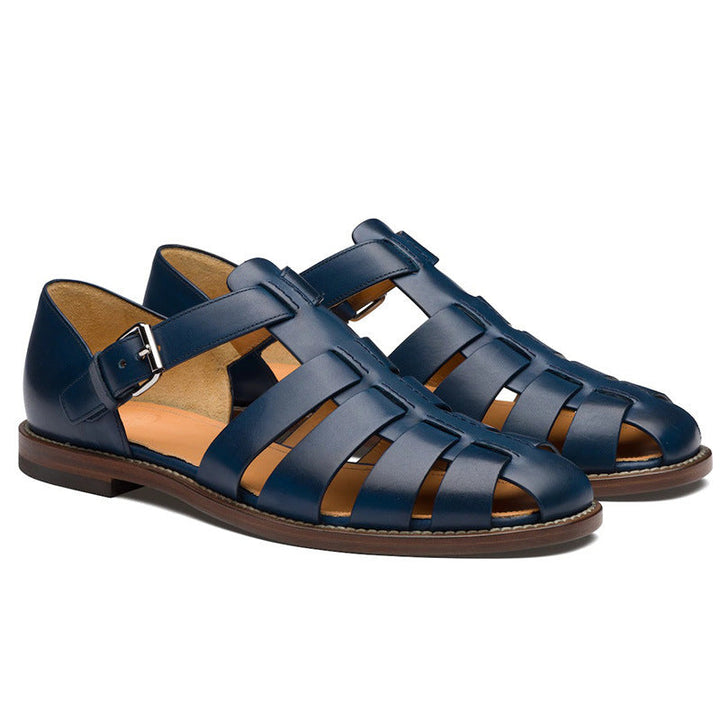 Drune | Colorblock Herren Sandale Aus Veganem Leder