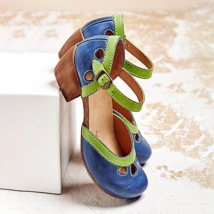 Drune | Sandalen mit Niedrigen Absätzen