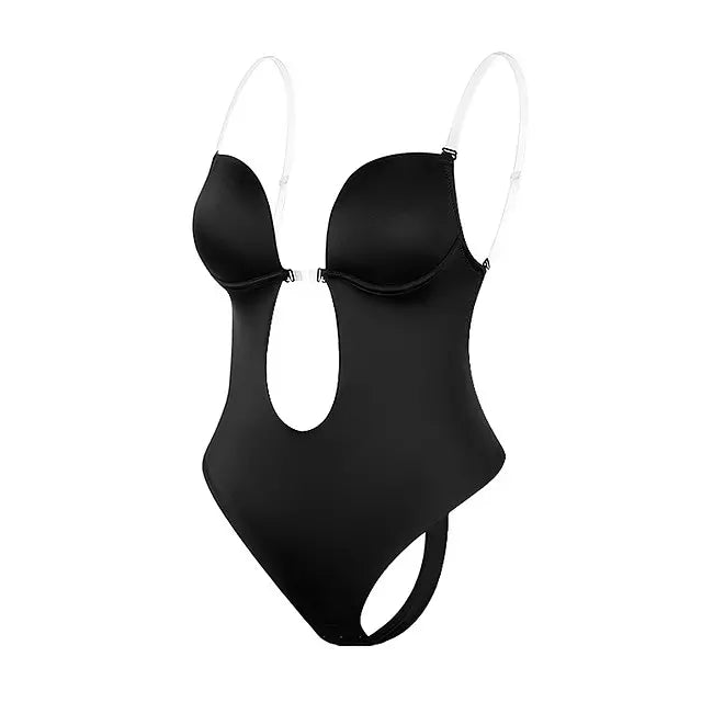Drune | Tiefer V-Ausschnitt Körperformender Bodysuit