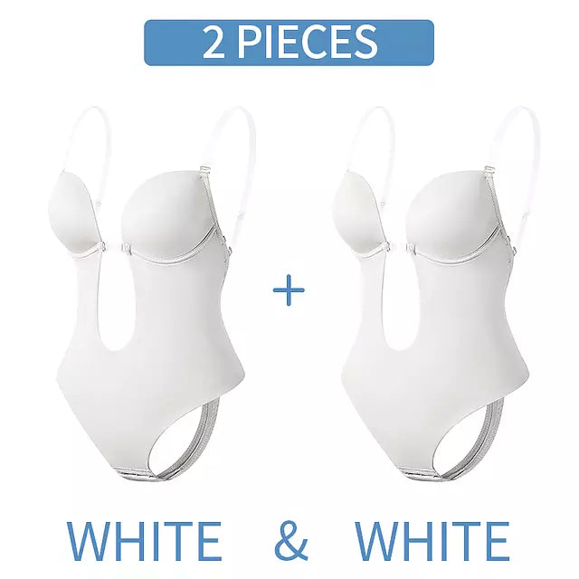 Drune | Tiefer V-Ausschnitt Körperformender Bodysuit