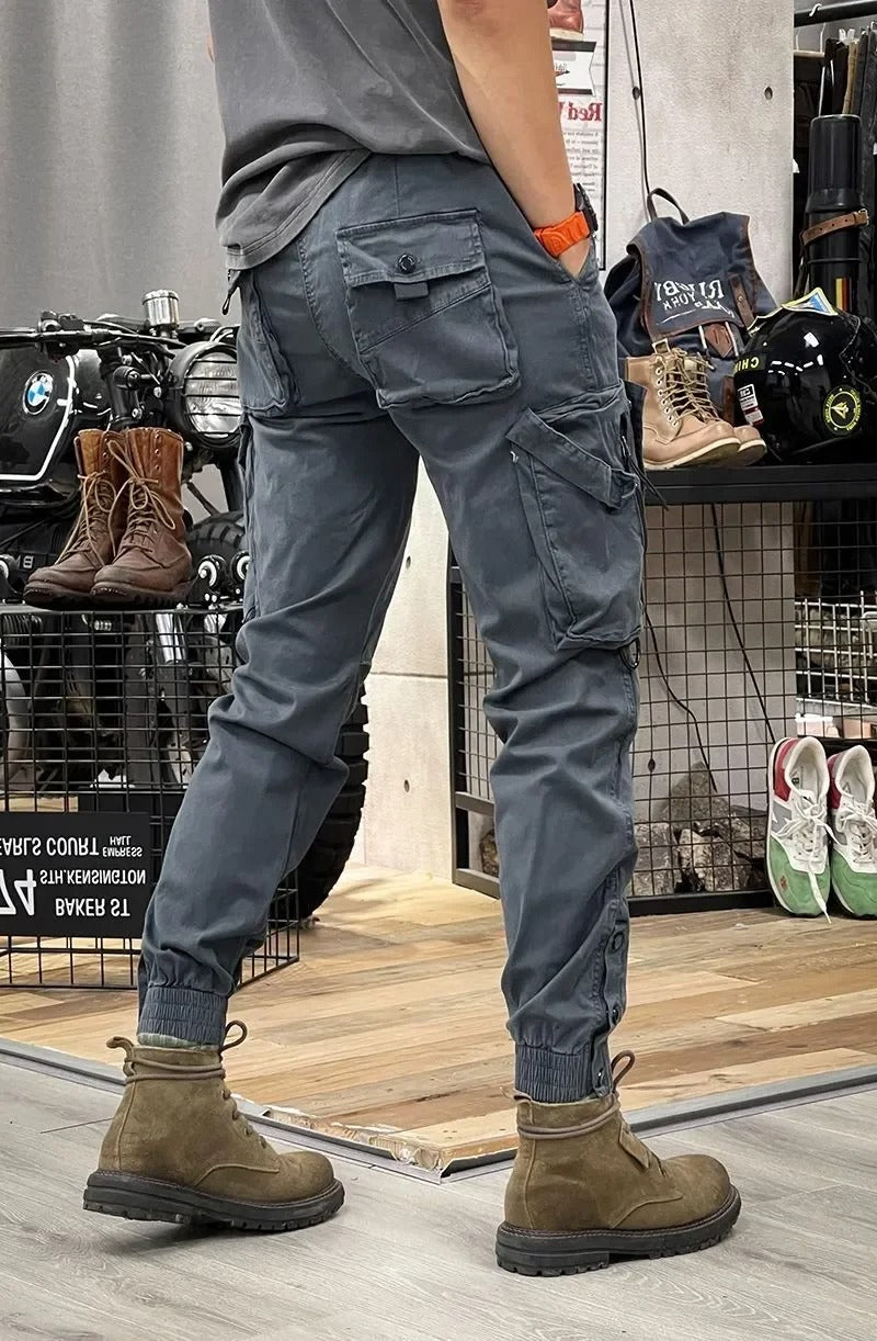 Drune | Stretch Cargo-Hose mit Taschen