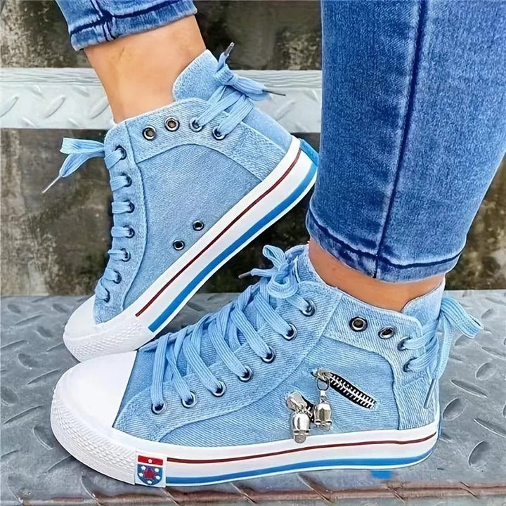 Drune | Urbaner Trend Sneaker-Jeans-Look & Reißverschluss