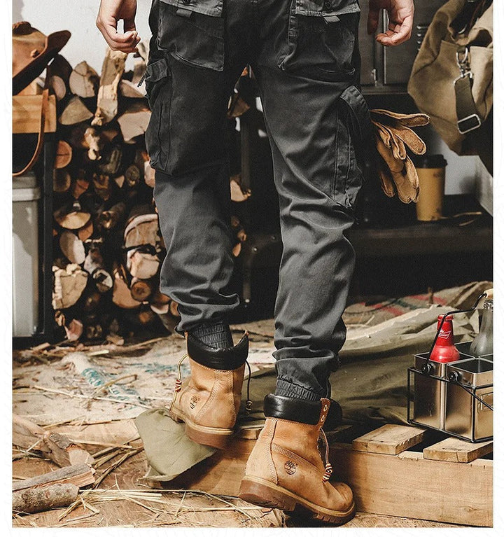 Drune | Stretch Cargo-Hose mit Taschen