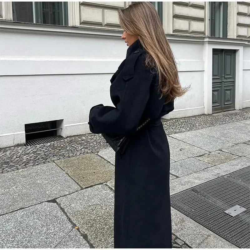 Drune | Damen Doppelt-knöpfiger Trenchcoat