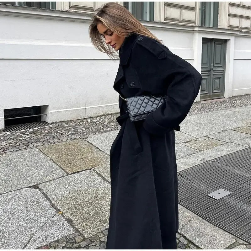 Drune | Damen Doppelt-knöpfiger Trenchcoat