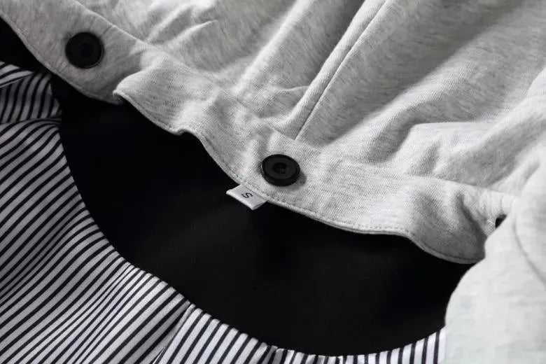 Drune | Abnehmbarer Kapuzenblazer Damen - Lässig - Unifarben