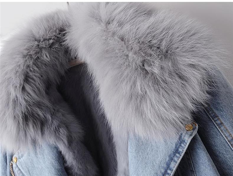 Drune | Jeansjacke - Kunstpelzkragen & -manschetten - Winter-Chic - Lässige Schicht